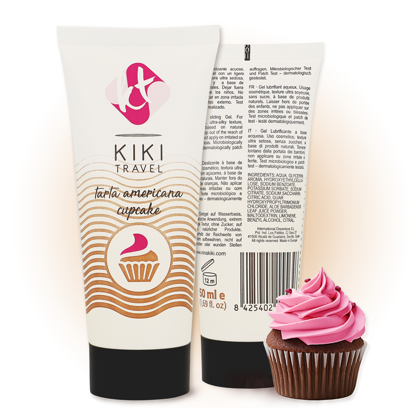 Kikí Travel-Gel Lubrifiant Aromă Cupcake Tarta Americană 50 Ml 9 img 162387 41e8a4711df0007f6ec081f5e736353d 1