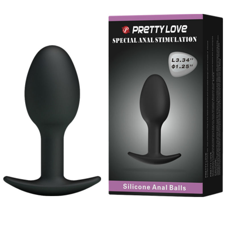 Pretty Love-Plug Anal din Silicon 6.5 Cm Negru 2 img 163893 f239b3c71a8b4f69eee29bc37ffe4ae9 1