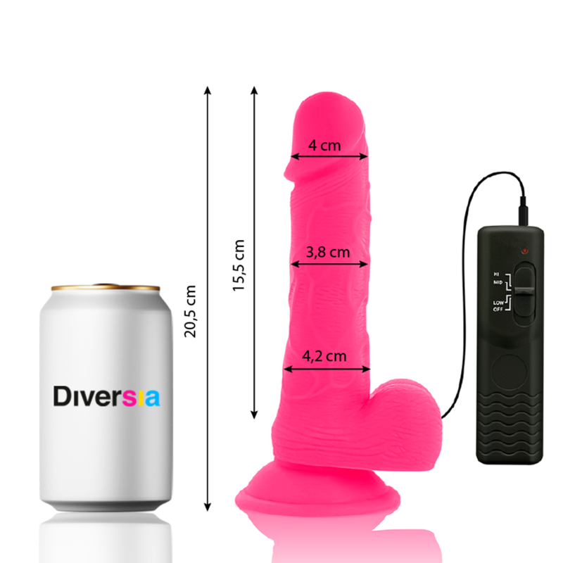 Diversia-Dildo Vibrator Flexibil Roz 20.5 cm -o- 4.2 cm-TPE 3 img 164205 1125276a0ec61de31f9b49b8fa68e9b3 1