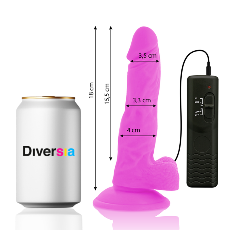 Diversia-Dildo Vibrant Flexibil Mov 18 cm -o- 4 cm-TPE 3 img 164210 ac351276cf7eb8b3760ceca968b71e46 1