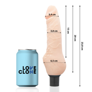 Loveclone-Daven Auto-lubrifiere Realist 23.8 Cm -o- 3.8 Cm-TPR - imagine 3
