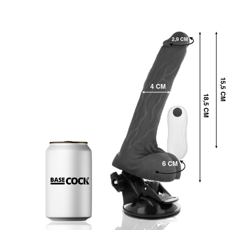 Basecock-Vibrator Realistic Articulabil cu Telecomandă 18.5 cm 1 img 165114 9f87e006c5d8e35929c8004614c46294 1