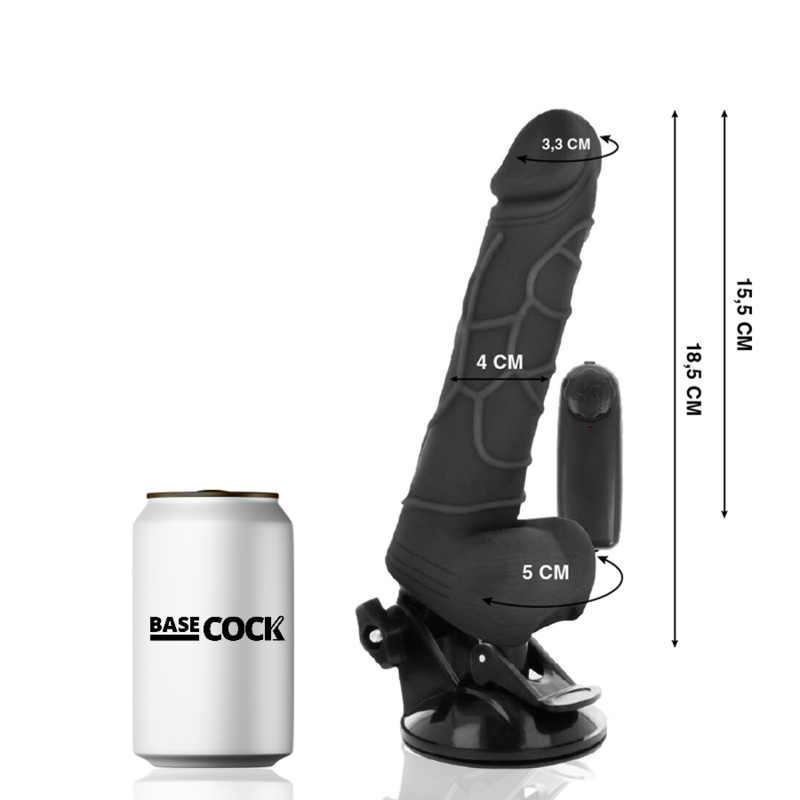 Basecock-Vibrator Realist cu Telecomandă pe Fir 18.5 cm 2 img 165132 44bc4d18d6c6d36e74ac36992fd2348d 1