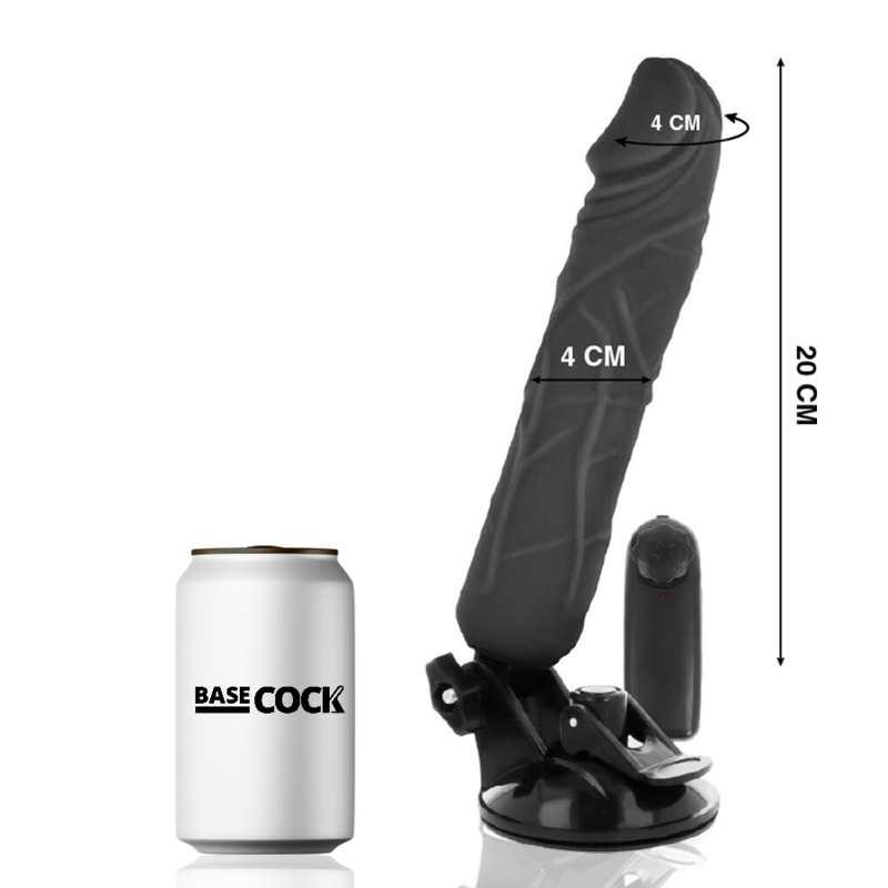 Basecock-Vibrator Realist Telecomandă 20cm, Natural/Negru-TPE 1 img 165137 6f9e8d9b18ca0b1c31e09403b481b837 1