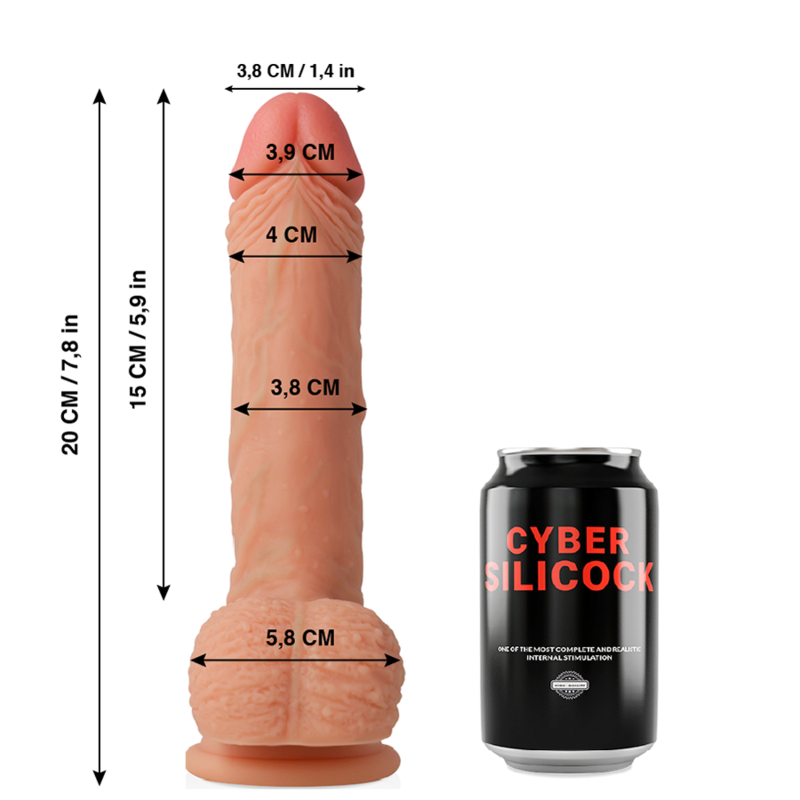 Cyber Silicock-Freeman Ultra Realist din Silicon Lichid Moale 20 · Dildo & Stimulatoare (imaginea 3)