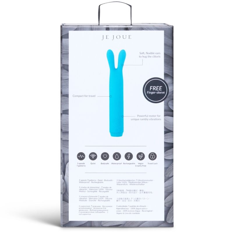Je Joue-Bullet Rabbit Teal Strong-Silicon, 7 Trepte, Reincarcabil 4 img 176184 51f644bb3ebf0c9cad92507b137043ad 1