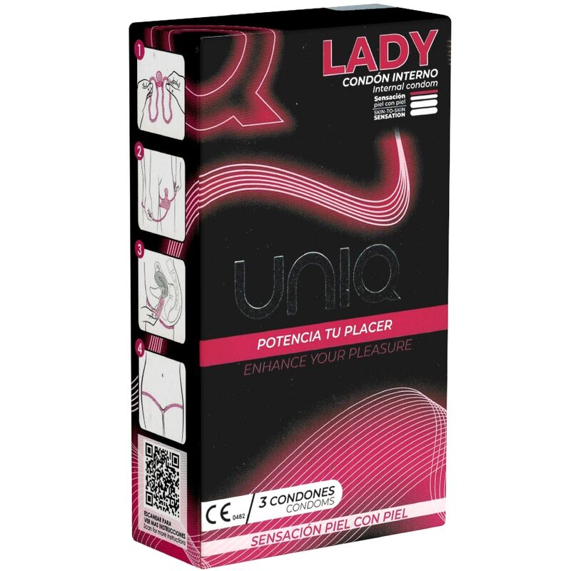 Uniq - Lady Condom Prezervativ Feminin fără Latex cu Jartieră, 3 Bucăți 1 img 182632 c35423310958bbf3e84d5e18455bbbe2 1