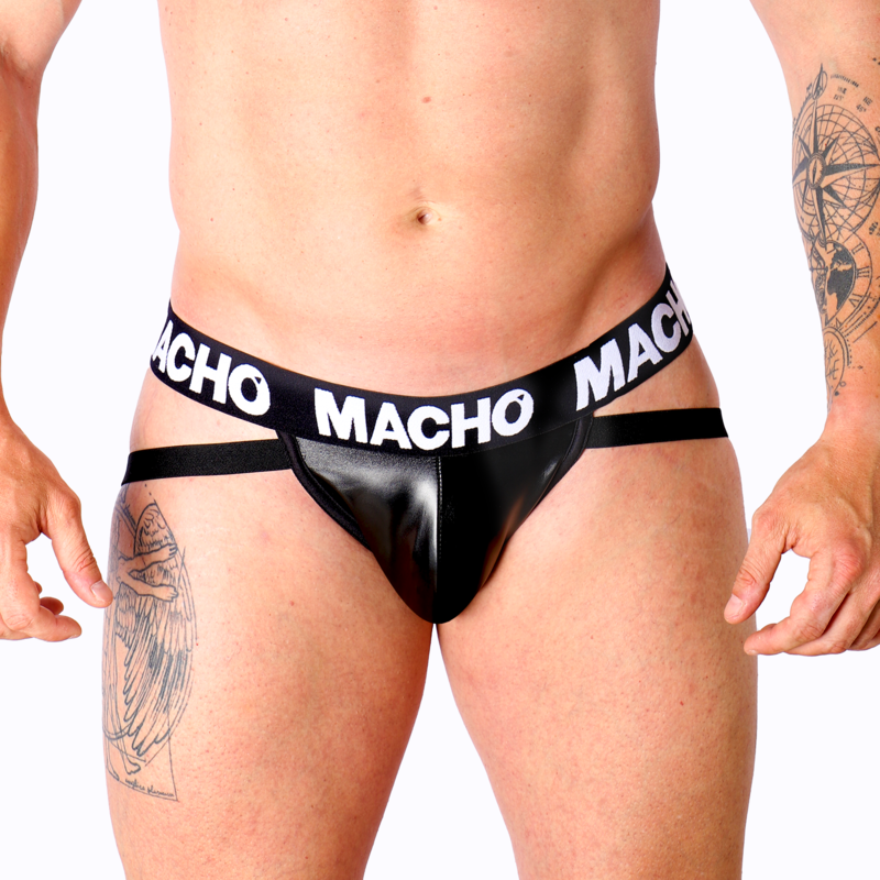 MACHO - MX25NC JOCK BLACK LEATHER S img 187223 507fcaa014144315949879029357853b 1