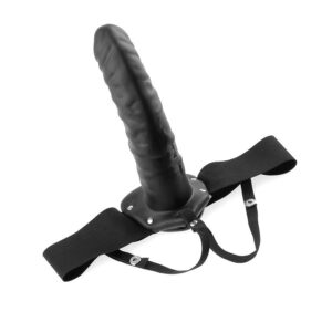 Fetish Fantasy Series-19 cm Hollow Strap-on Negru - imagine 4