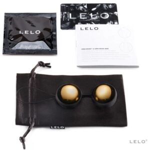 Lelo-Luna Beads Placate cu Aur 20 Carate-Silicon, Silentios 6 Lelo-Luna Beads Placate cu Aur 20 Carate-Silicon, Silentios - imagine 3