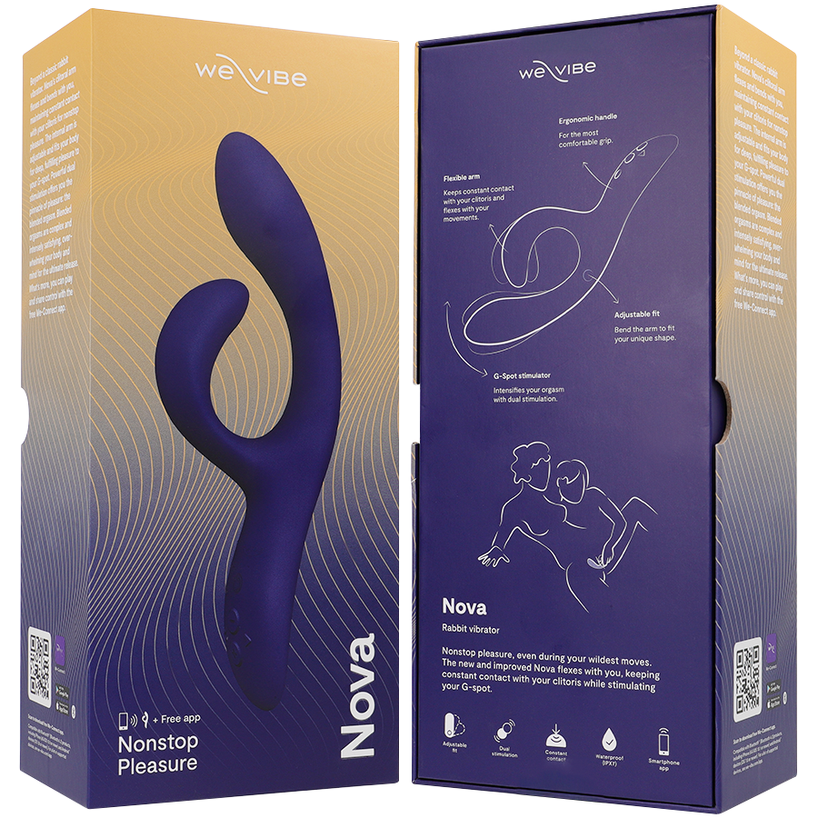 We-vibe-Nova 3 Rabbit Vibrator Midnight Blue-Silicon, Reincarcabil · Jucarii Cupluri (imaginea 2)