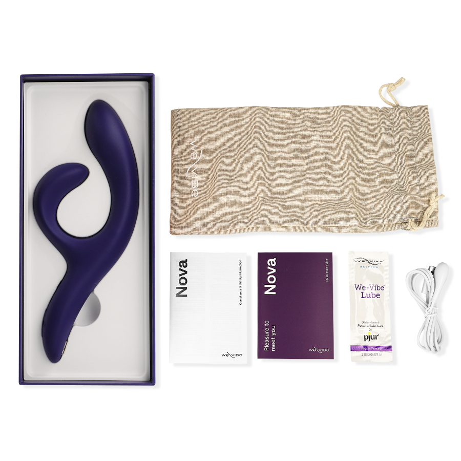 We-vibe-Nova 3 Rabbit Vibrator Midnight Blue-Silicon, Reincarcabil · Jucarii Cupluri (imaginea 7)