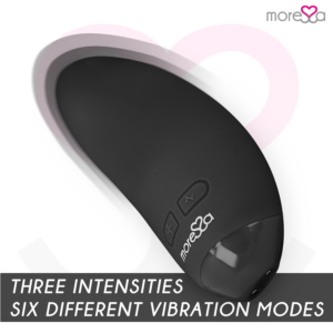 Moressa-Blossom Negru Vibrator-Silicon, 5 Trepte, Reincarcabil - imagine 7