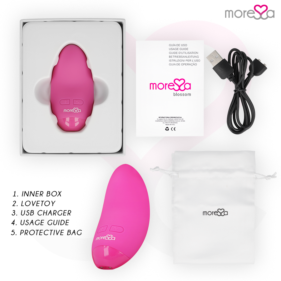 Moressa-Vibrator Blossom Roz-Silicon, 5 Trepte, Reincarcabil, USB 8 img 212914 5bd8e94431ed5d19deadaf34974e0bb8 1