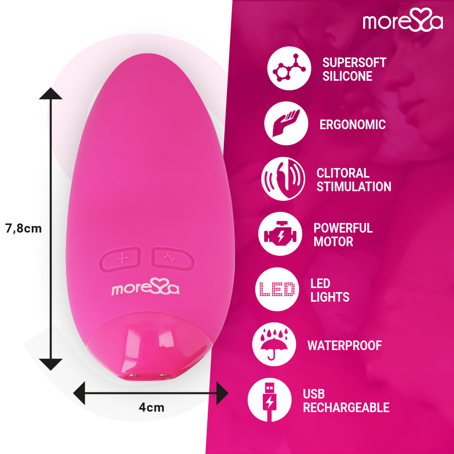 Moressa-Vibrator Blossom Roz-Silicon, 5 Trepte, Reincarcabil, USB 3 img 212918 e43ec5267d76ebb84104b21ebf14d5e0 1