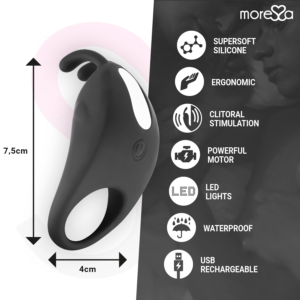 Moressa-Brad Premium din Silicon Reîncărcabil Negru-7 Trepte 12 Moressa-Brad Premium din Silicon Reîncărcabil Negru-7 Trepte - imagine 4