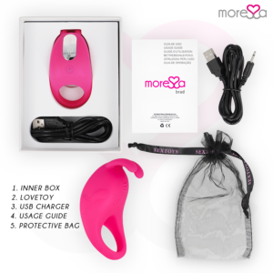 Moressa-Brad Premium din Silicon Reîncărcabil Roz-7 Trepte - imagine 6