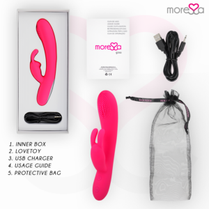 Moressa-Gino Premium Vibrator Reîncărcabil din Silicon-7 Trepte - imagine 7