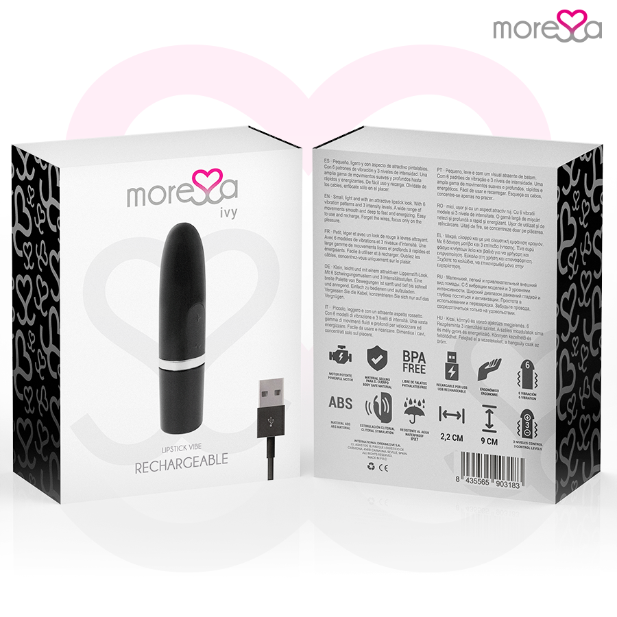 Moressa-Ivy Vibrator Stimulator Travel Negru-Silicon, 5 Trepte 7 img 213011 a8bac84cbbed450aeeaadb59dfebfc34 1