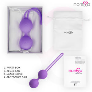 Moressa-Osian Two Premium Liliac Silicon-Silentios, Rotatie - imagine 5