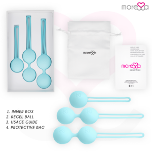 Moressa-Osian Set Premium Turcoaz din Silicon-Silentios, Rotatie · Jucarii Anale (imaginea 5)