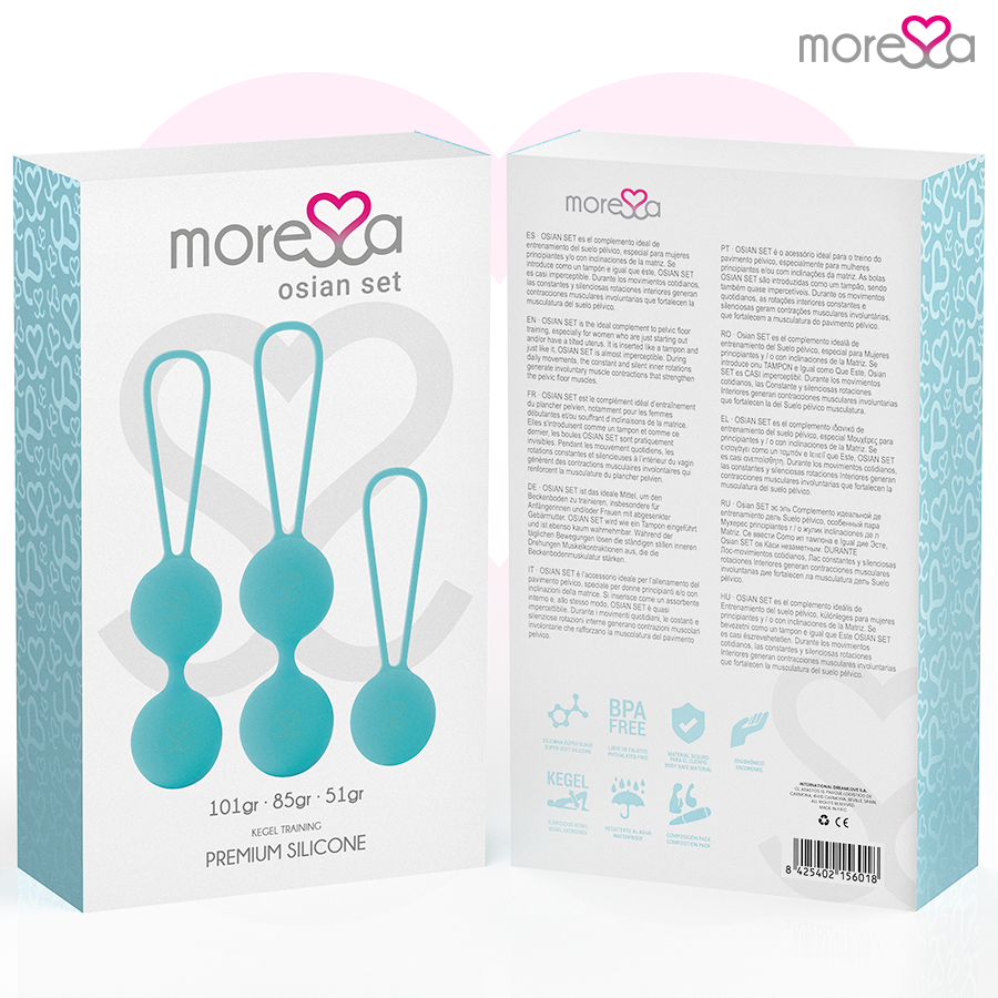 Moressa-Osian Set Premium Turcoaz din Silicon-Silentios, Rotatie · Jucarii Anale (imaginea 7)