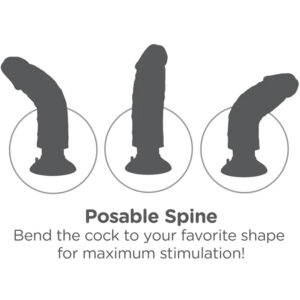 Pipedreams-King Cock - Vibrator Penian Vibrant Maro 20.32 Cm - imagine 6