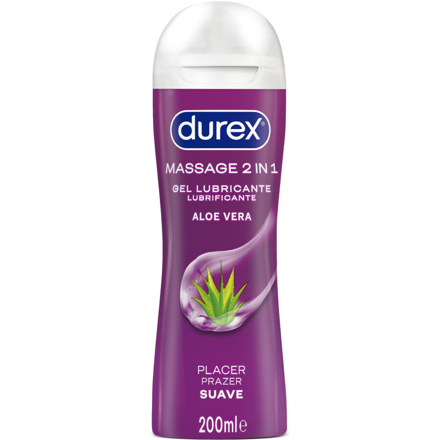 Durex Lubes-Gel de Masaj 2 în 1 cu Aloe Vera, Lubrifiant 200 ml 1 img 214471 6e6d831ee6c055c054c3638300f08898 1