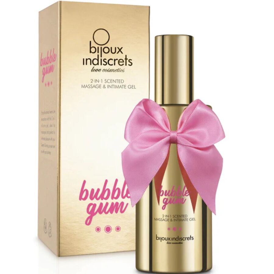 Bijoux Love Cosmetiques-Bubble Gum 2·IN·1 Gel Aromat 1 Bijoux Love Cosmetiques-Bubble Gum 2·IN·1 Gel Aromat — BIJOUX INDISCRETS · Lubrifiant