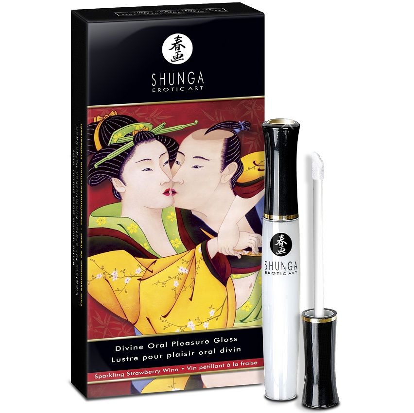 Shunga Aphrodisiacs-Gloss de Buze Divine Căpșuni & Cava 1 img 2258 73dd421b44b6ec987d838e745a3bab25 1