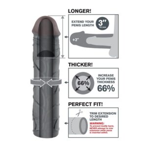 Fantasy X-tensions-Mega 3 Extensie Negru 8 Fantasy X-tensions-Mega 3 Extensie Negru - imagine 3