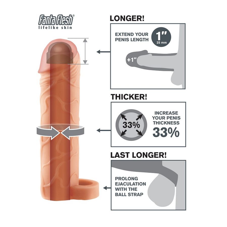 Fantasy X-tensions-Perfect 1 Extensie cu Bretea pentru Testicule 3 Fantasy X-tensions-Perfect 1 Extensie cu Bretea pentru Testicule — PIPEDREAMS · Inele & Mansoane Penis (imaginea 3)