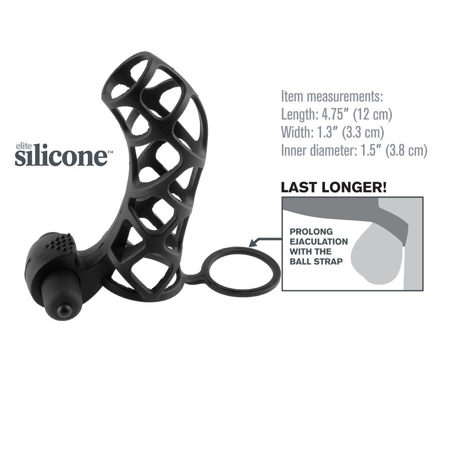 Fantasy X-tensions-Cușcă Erectilă din Silicon cu Vibrator 2 Fantasy X-tensions-Cușcă Erectilă din Silicon cu Vibrator — PIPEDREAMS · Inele & Mansoane Penis (imaginea 2)