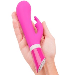 B Swish-Bwild Deluxe Bunny Vibrator Iepuraș Zmeură-Silicon, 5 - imagine 5