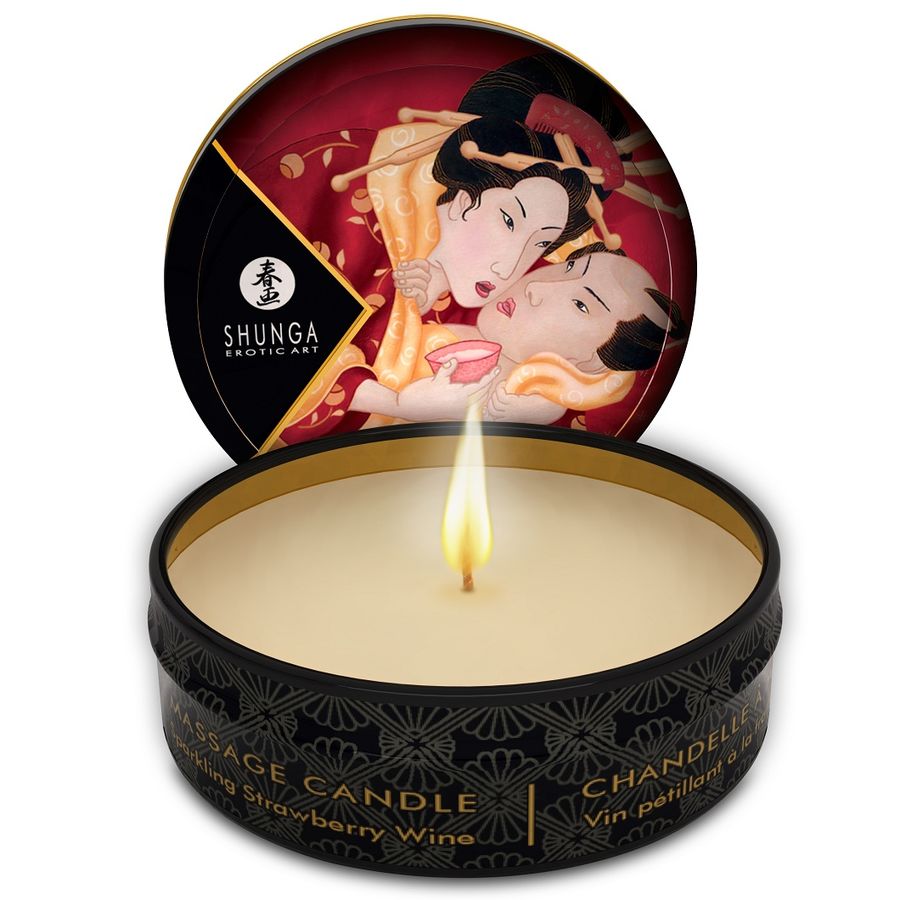 Shunga Candles-Mini Caress Lumânare de Masaj Căpșuni si Cava 30 Ml 1 img 27800 1fffc0fbceb83dc1eba6da76556a3103 1