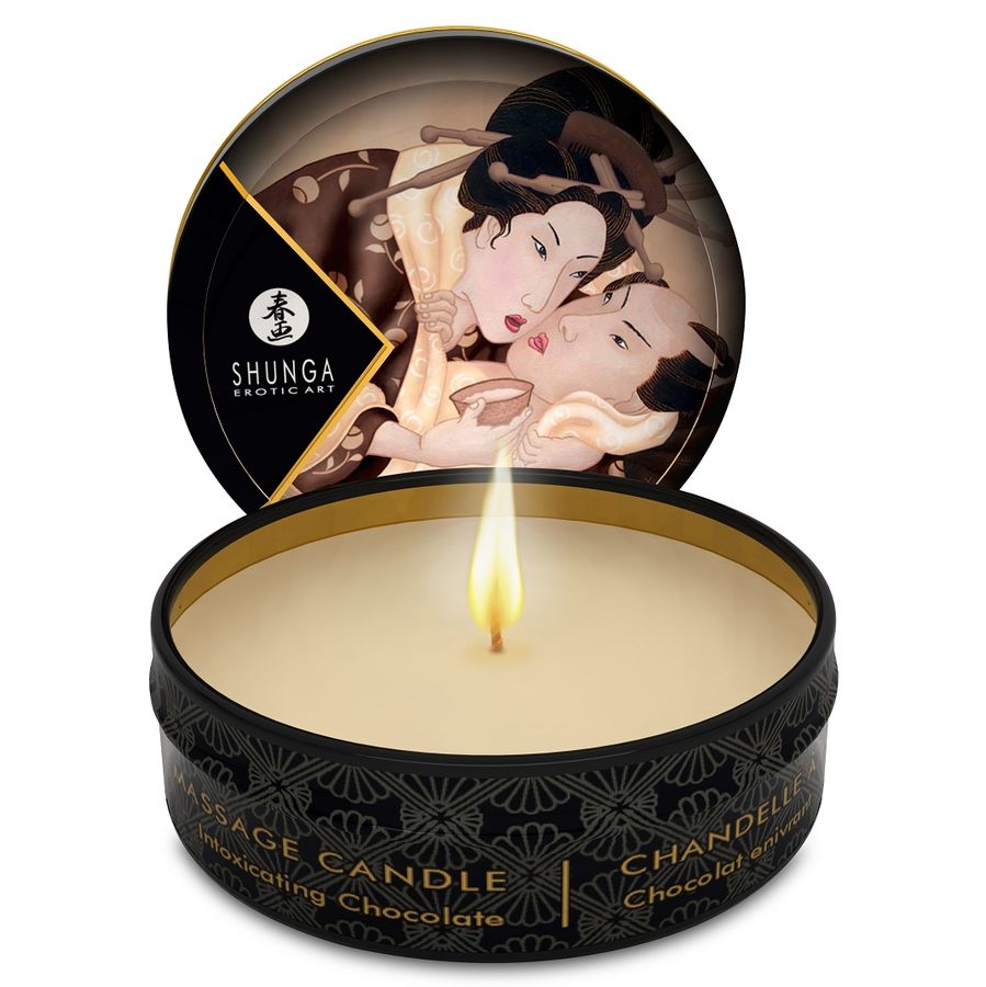 Shunga - Mini Lumânări de Masaj Caresse by Candlelight Display - 24 Unități 3 img 27808 833091d8264a525efdf5fdb3b60535de 1
