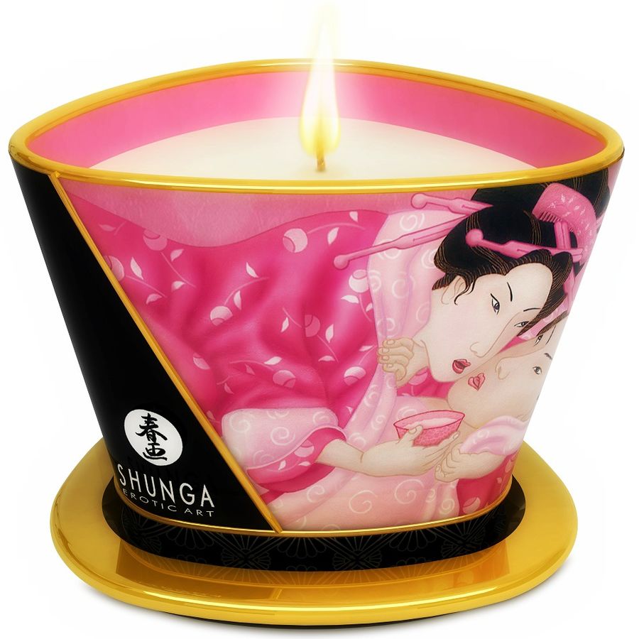 Shunga - Mini Caress by Candelight Lumânare de Masaj Afrodisiacă Trandafiri 170 Ml 1 img 27816 2ced7f2e31ef7227558b9a907d747625 1
