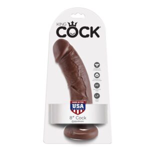 King Cock-8 Dildo Maro 20.3 Cm-Ventuza 10 King Cock-8 Dildo Maro 20.3 Cm-Ventuza - imagine 5