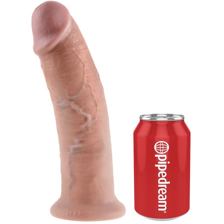 King Cock-Dildo 25,4 Cm Flesh-Ventuza