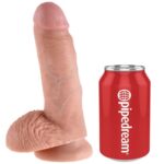 King Cock-7 Dildo Flesh with Balls 17.8 Cm-Latex, Ventuza — PIPEDREAMS · Dildo & Stimulatoare (imaginea 5)