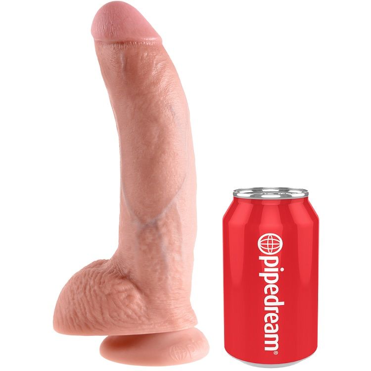 King Cock-9 Dildo Flesh cu Testicule 22.9 Cm-Ventuza 5 img 29630 5c57a33310ea377a9abcdc880ef930be 1