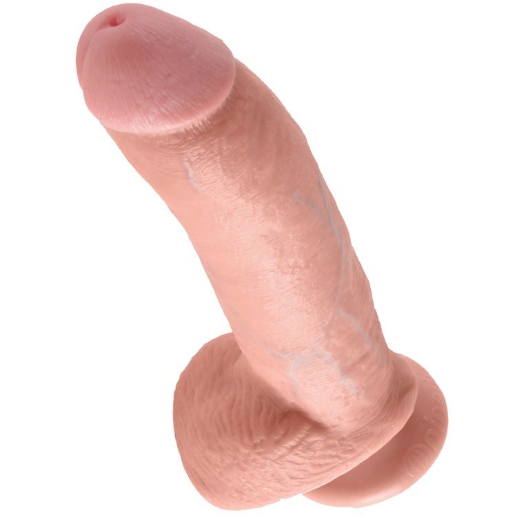 King Cock-9 Dildo Flesh cu Testicule 22.9 Cm-Ventuza 1 img 29631 129435cf1f7a10e081832ca042ab322c 1