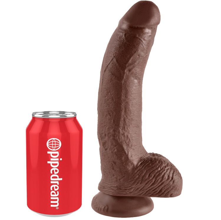 King Cock-Dildo 22.9 Cm Maro cu Testicule-Ventuza 1 King Cock-Dildo 22.9 Cm Maro cu Testicule-Ventuza — PIPEDREAMS · Dildo & Stimulatoare (imaginea 5)