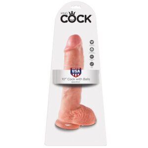 King Cock-10 Dildo Flesh cu Testicule 26.5 Cm-Ventuza 9 King Cock-10 Dildo Flesh cu Testicule 26.5 Cm-Ventuza - imagine 4