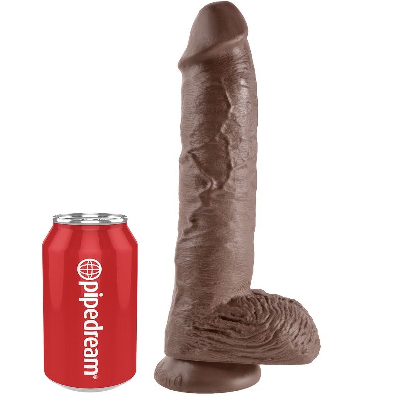 King Cock-Dildo 25.4 Cm, Maro cu Testicule-Ventuza 5 img 29655 a60c5d5183cc9da8c636cd5ce25c690a 1