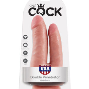King Cock-Double Penetrator Bej-Ventuza - imagine 5