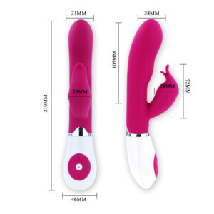 High Tech-Flirtation Vibrator cu Felix Stimulator-Silicon, 12 16 High Tech-Flirtation Vibrator cu Felix Stimulator-Silicon, 12 - imagine 7