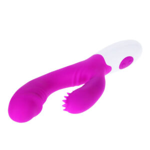 High Tech-Vibrator Stimulator Andre Lila/Alb-Silicon - imagine 8