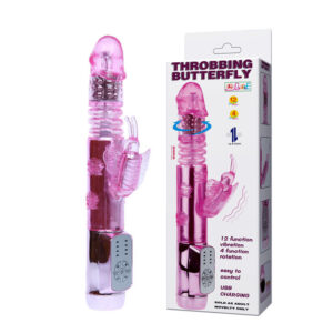 Baile Rotations-Us Rabbit Throbbing Butterfly Vibrator Rotativ - imagine 3