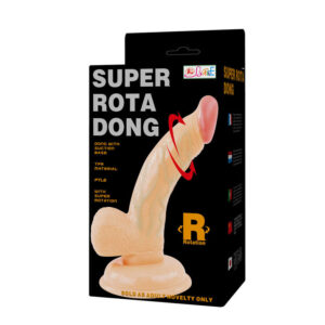 Baile Vibrators-Super Rota Dong Dildo Rotator cu Ventuză-TPR - imagine 3